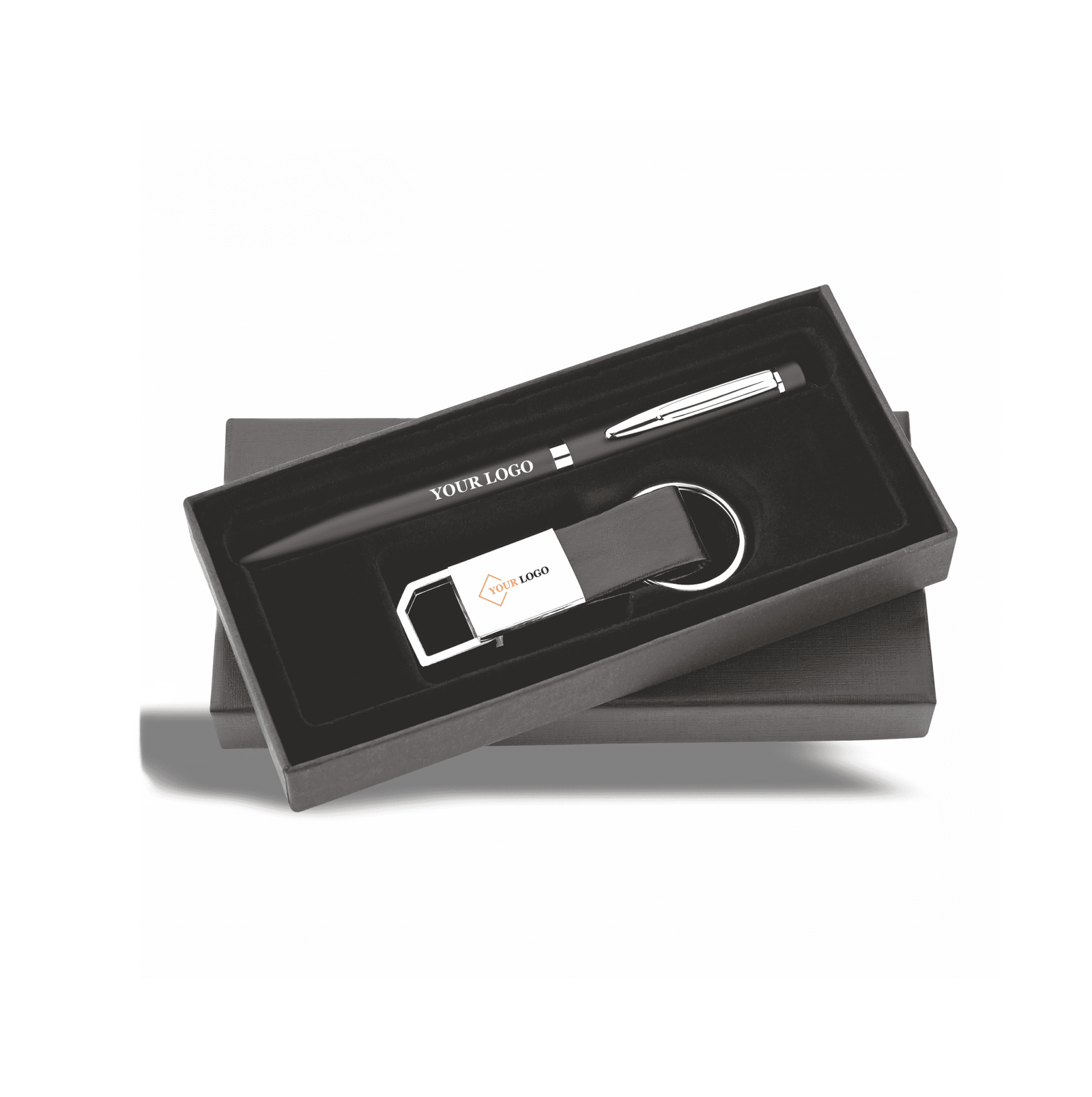 Gift Sets Images Web-11.2 Premium Matte Pen & Leather Keyring Set - Image 1