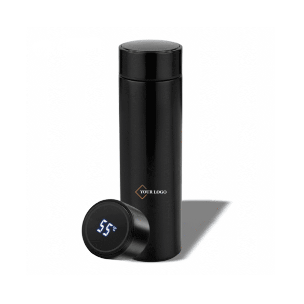 Smart LED Temperature Bottle - Black