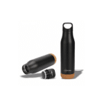 Black Steel Cork Base Bottle – Modern Meets Rustic