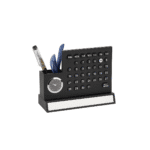 All-in-One Tabletop Calendar with Pen Holder & Clock