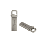 Sleek Metal USB Drive with Carabiner Clip