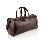 Croc-Texture Black Travel Duffle
