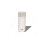 Elegant White Travel Mug with Lock-Lid