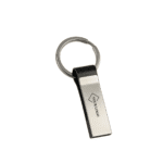 Sleek Metal USB Drive with Keyring Loop