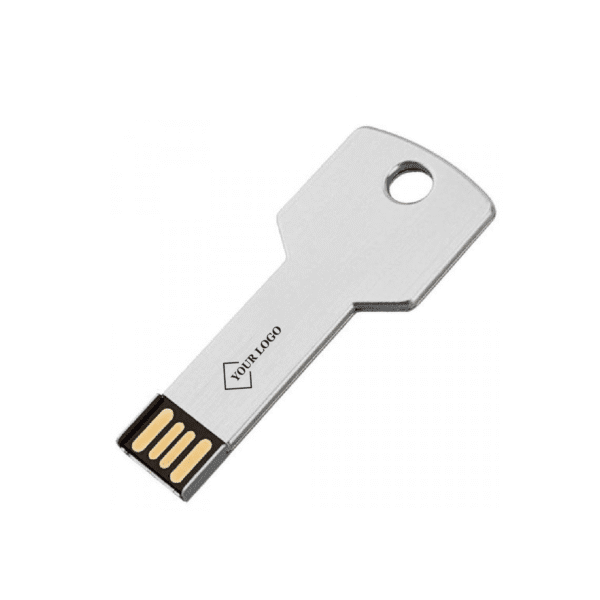 Metallic Key-Shaped USB Flash Drive