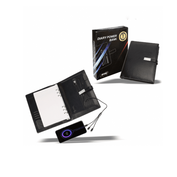 Powerbank Diary Black