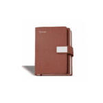 Premium Notebook with Metal Accent Flap Closure