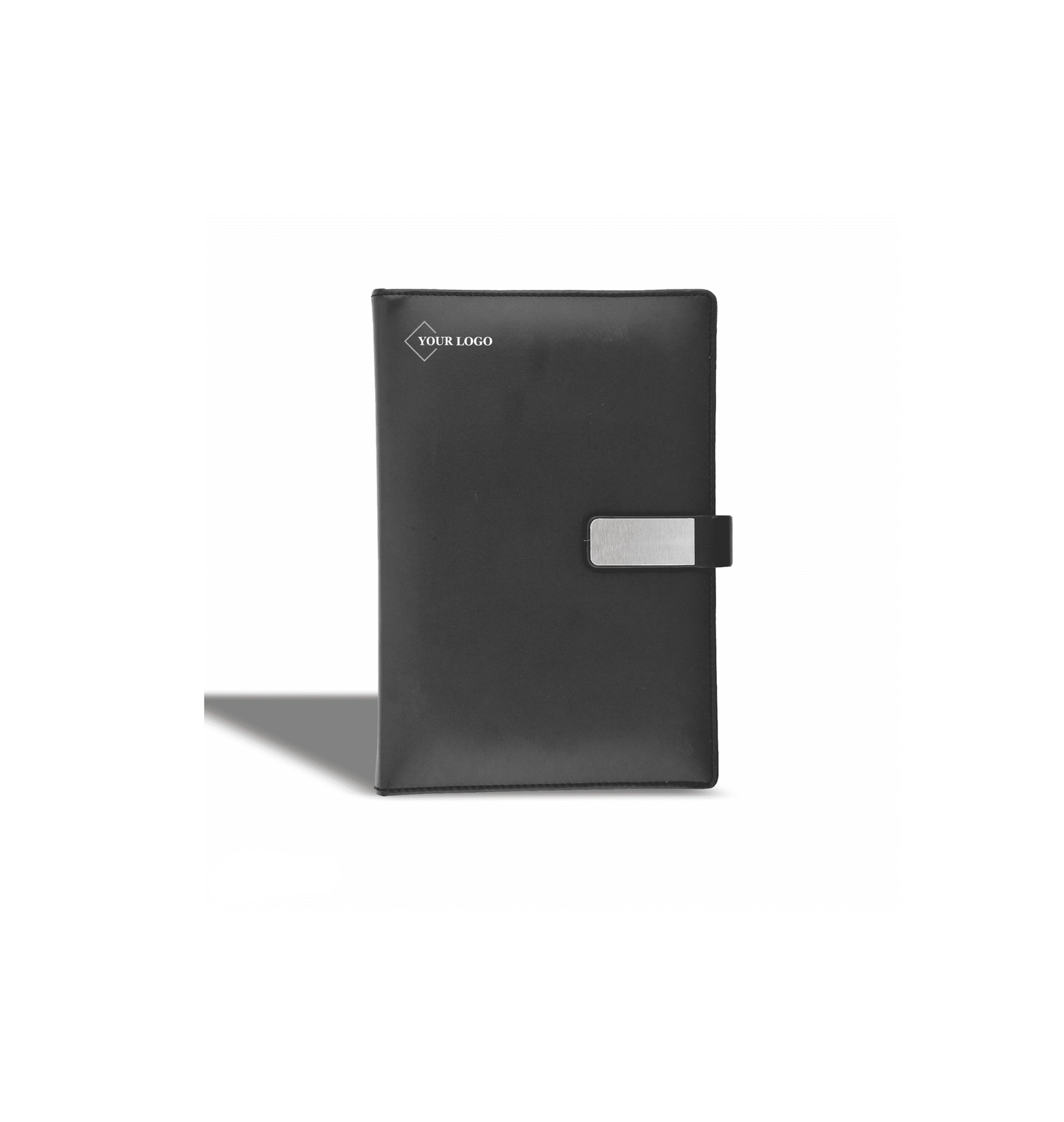 D 159-2 Executive PU Leather Notebook with Magnetic Metal Clasp - Image 1
