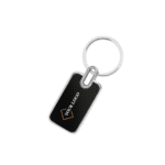 Rectangular Metal Keychain with Gloss Finish