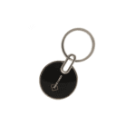 Round Metal Keychain with Glossy Finish
