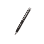 Matte Black Metal Pen with Chrome Accents