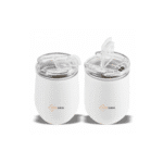 Matte Stainless Steel Tumbler with Lid White