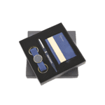 Royal Blue Executive Gift Set – Card Holder, Pen & Keychain Combo