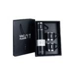 Black Steel Duo Flask Gift Set