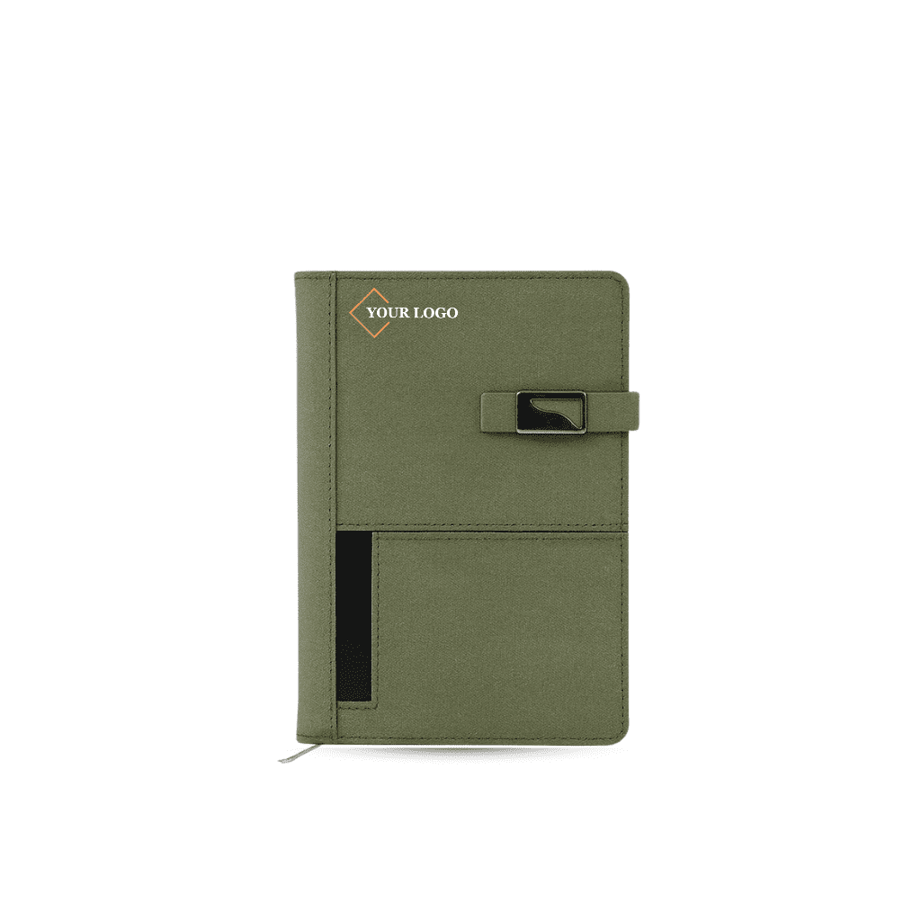 Untitled design (79) Executive Fabric Organizer Diary – A5 with Front Utility Pockets - Image 1